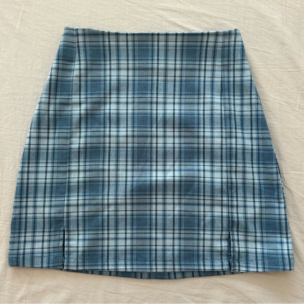 Brandy Melville mini plaid skirt